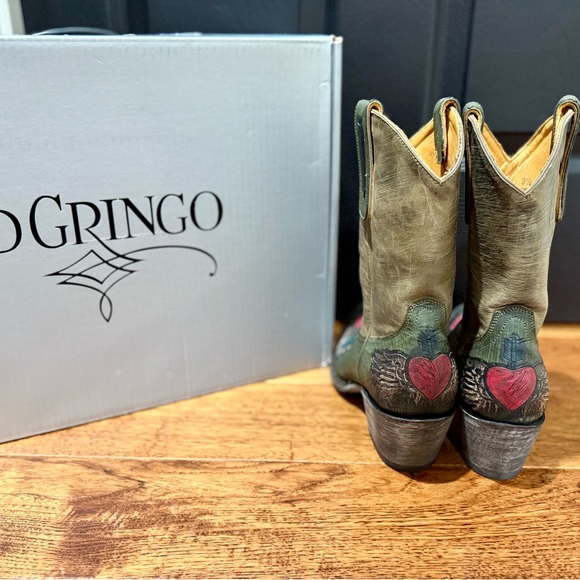 Old Gringo “Cupido” Green Ankle Boots - Picture 3 of 9